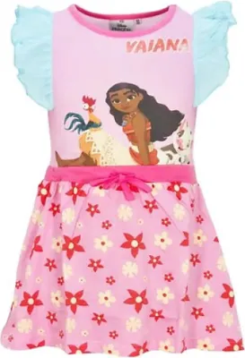 Produktbild von Disney Vaiana Moana Kinder Mädchen Sommerkleid Kleid – Pink / 98