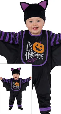 Productafbeelding van Halloween pompoen kat baby outfit, grappige eerste Halloween dieren kostuum set, schattige pompoenmuts, comfortabele babykleding voor Halloween feest, maat: 74/80, kleur: zwart