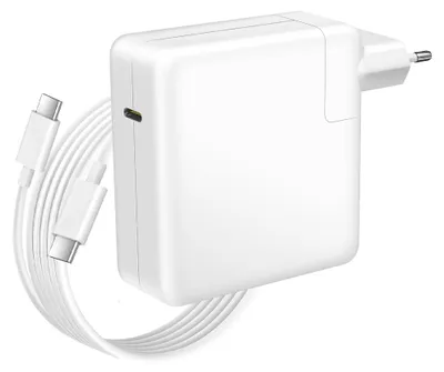 Obrázok produktu pre Avizar, nabíjačka USB-C pre MacBook Pro 13'', rýchle nabíjanie, 96W - biela, biela