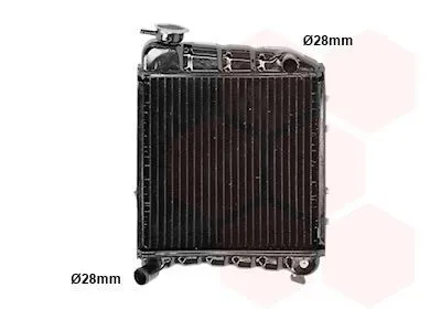 Produktbild von VAN WEZEL 02002001 Kühler Wasserkühler Motorkühler für ROVER MINI für AUSTIN Mini Schrägheck