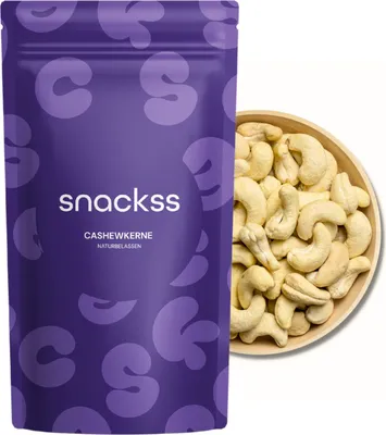 Produktbild von Cashewkerne naturbelassen – 500g Rohe Cashewkerne | Snack & Backzutat
