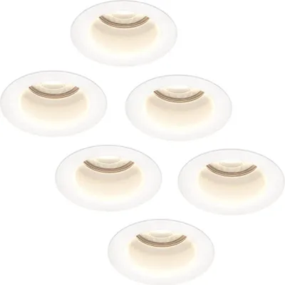 Produktbild von hoftronic LED Einbaustrahler 6W 570 Lumen 4000K Weiß IP65 Dimmbar 6er Set