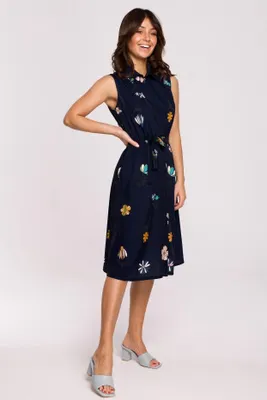Obrázek produktu pro BeWear Dámské košilové šaty Yilorel B230 navy XL