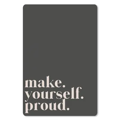 Produktbild von MuchoWow® Mauspad Mousepad Zitate - Mach dich stolz - Selbstliebe - Selbstvertrauen - Text 18x27 cm - Mousepads - Maus Mat - Pad - Mausunterlage