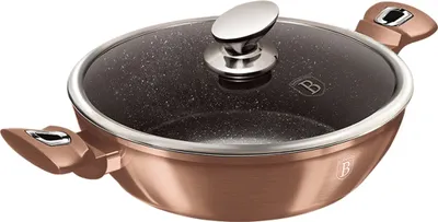 Obrázok produktu pre Berlinger Haus BH/1519N, 3,8 L, Kolo, Ružové zlato, Hliník, Ergonomický, Mäkká povrchová úprava, Plyn, Halogén, Indukčná