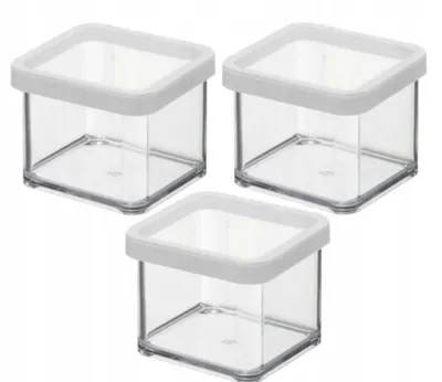 Produktbild von Rotho Aufbewahrungsbehälter LOFT 3er-Set 0,5L Weiß