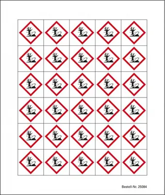 Produktbild von Dreifke® Aufkleber I Minisymbole GHS 09 Gewässergefährdend, Folie, selbstkleb...