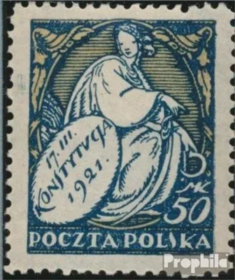 Produktbild von Briefmarken Polen 1921 Mi 170 gestempelt Verfassung