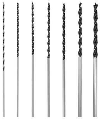 Holzbohrer-Set, 7-teilig, 300 mm, 4-12 mm, Spiralbohrer