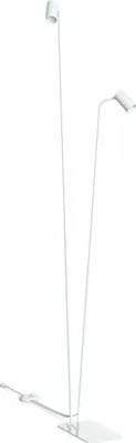 Produktbild von Stehlampe Metall GU10 216 cm hoch Weiß 2-flammig Modern Stehleuchte