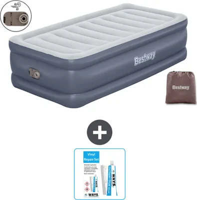 Obrázek produktu pro Nafukovací matrace Bestway - pro 1 osobu - 97 x 191 x 51 cm - šedá - včetně příslušenství