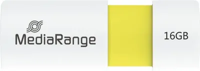 Image de MediaRange USB-Stick 16GB USB 2.0 Slider jaune