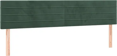 Produktbild von Kopfteile Dunkelgrün 160x5x78/88 cm Samt