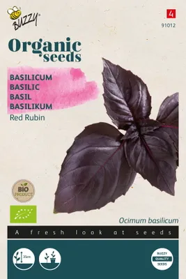 Image de Buzzy Organic Basilic Red Rubin - Graines- Env. 0,5 gr | Buzzy_91012