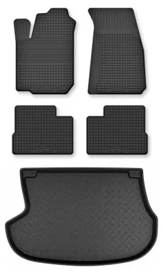 Obrázek produktu pro Vaničkové autokoberce + vana kufru pro: Mitsubishi Outlander I 2003-2006 SUV 5 ks