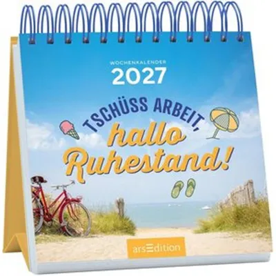 Immagine prodotto di Mini-Wochenkalender Tschüss Arbeit, hallo Ruhestand! 2027