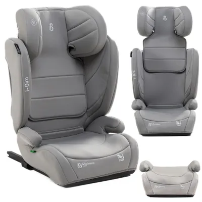 Produktbild von Bebelissimo - i- Giro - 2in1 Kindersitz 100-150 cm -ISOFIX i-Size Standard -  SPS Seitenaufprallschutz  - light grey