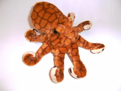 Produktbild von Plüschtier Krake 20cm Kuscheltiere Stofftier Meerestier Ozean Krake Tintenfisch braun