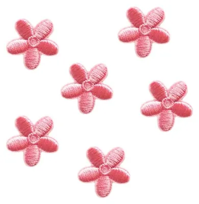 Image de Motifs floraux à appliquer thermiquement - 30 pièces - pour la création artistique et la décoration de vêtements - Rose