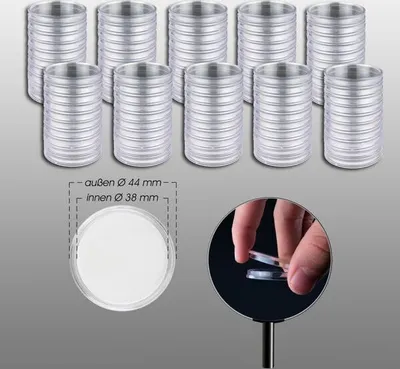 Produktbild von Prophila Collection 100 Münzkapseln Innendurchmesser 38 mm