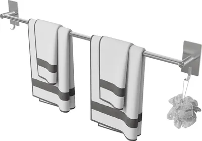 Produktbild von Wandmontage Handtuchhalter 80CM - SUS304 Edelstahl - Moderne Badezimmerdekoration Accessoires