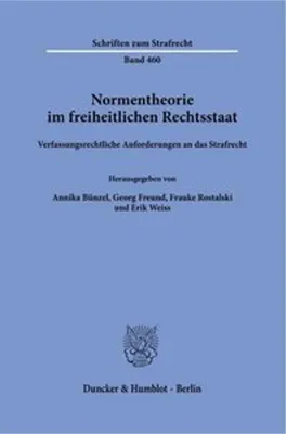 Produktbild von Normentheorie im freiheitlichen Rechtsstaat