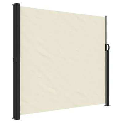 Zdjęcie produktu dla vidaXL Wysuwana markiza boczna kremowa 180x500 cm