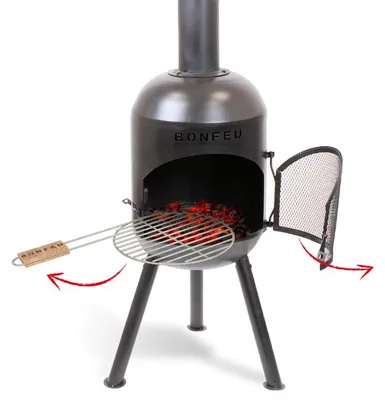 Produktbild von BonFeu BonSolo, schwarzer Gartenofen