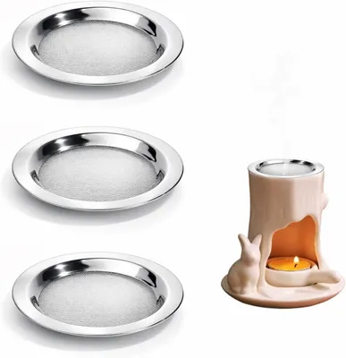 Imagen del producto de Filtros de acero inoxidable, resistentes al calor, de 10 cm de diámetro, paquete de 3 unidades, para recipientes de fragancias y ahumado