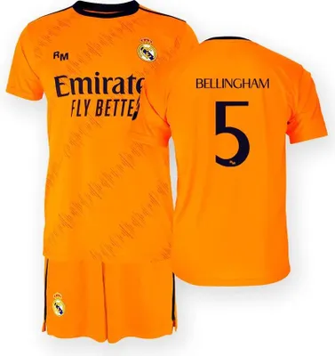 Obrázok produktu pre Real Madrid Bellingham dresová súprava - Deti - 2024-2025 - Vonkajší dres - 152