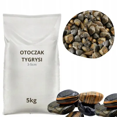 Produktbild von Tigerauge Zierkies 3–5 cm 5 kg – Polierte Natursteine aus Griechenland für Garten, Gabionen und Innenbereich
