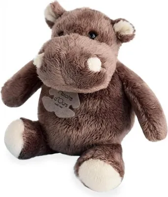 Image de Hippopotame en peluche marron (14 cm)