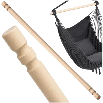 Produktbild von OMNA | Holzstange für Hängesessel - 100 cm - Buchenholz - stabil - für Garten und Balkon