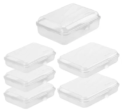 Produktbild von Rotho Vesperdosenset 6tlg. Fun - spülmaschinenfeste Lebensmittelbehälter - Frischhaltedosen in verschiedene Größen- Vorratsbehälter Snackbox