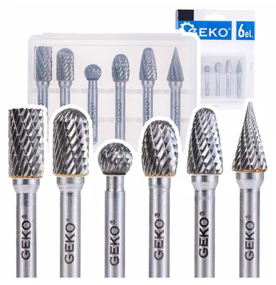 Obrázok produktu pre Stopkové frézy na kov 6mm, 6ks, Geko