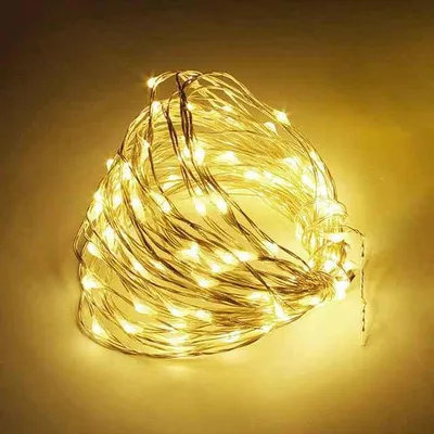 Immagine prodotto di Luci di Natale - Luci - Decorazione - Natale - Babbo Natale - Albero di Natale - Natale - Natale - 2 m - Giallo/Bianco