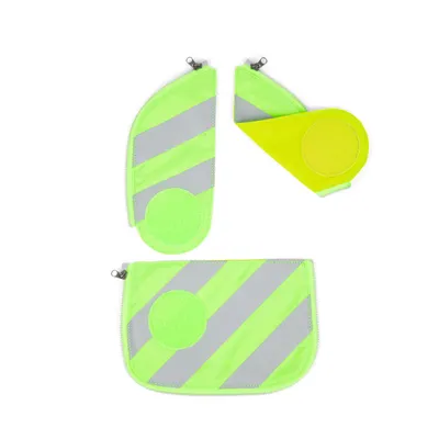 Produktbild von Ergobag Cubo Sicherheitsset Grün mit Reflektorstreifen 3tlg.