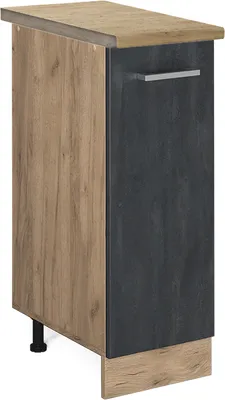 Zdjęcie produktu dla Szafka apteczna Vicco R-Line Czarny beton 30 cm BP Dąb, Model 47561