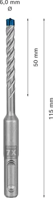 Produktbild von Bosch EXPERT SDS plus 6 x 50 x 115 mm 7X Hammerbohrer,