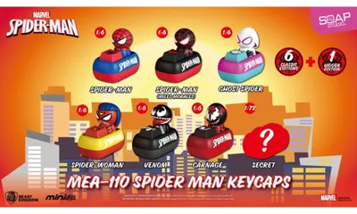 Image de Spider Man Mini Egg Attack Blind Box Figuren keycaps Sortiment 5 cm (6)