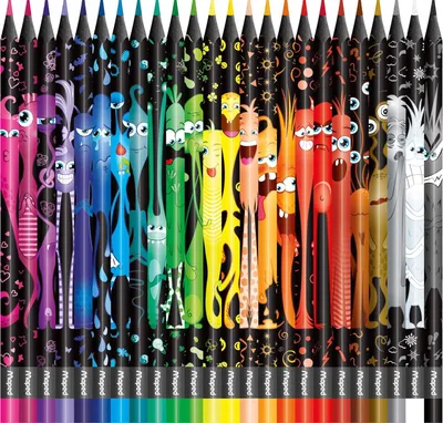 Produktbild von Maped Color'Peps Monster Buntstifte 24 Farben Intensiv