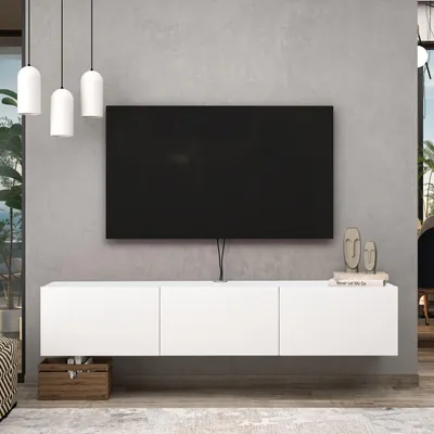 Produktbild von Brandloop Taş TV-Lowboard hängend 160 cm, 3 Klappen, Weiß