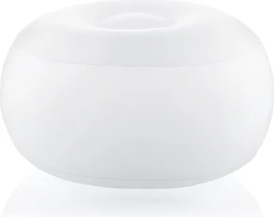 Image de InnovaGoods - Pouf gonflable à LED Pulight, éclairage multicolore, télécommande, étanche, pour l'intérieur et l'extérieur, pompe à air incluse, portable, blanc, Unica, plastique
