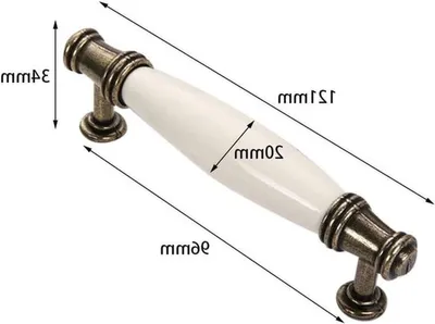 2 Stück - Retro Tür- und Schubladengriffe für Möbel, Küche und Schränke - 96mm