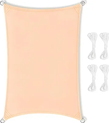 Immagine prodotto di Tenda da sole grande di qualità, impermeabile, 4 x 6, beige, telo ombreggiante UV