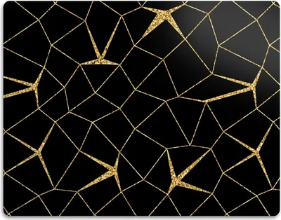 Produktbild von Schützendes Mosaik Gold und Schwarz Untersetzer 60x40 cm