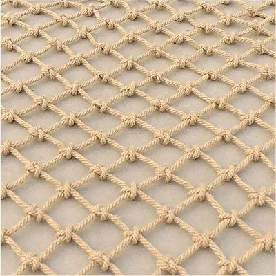 Obrázek produktu pro Bezpečnostní síť na běžecký pás z juty, 6 mm x 15 cm, délka 10 m
