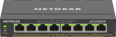 Produktbild von Netgear GS308EPP-100PES Switch NETGEAR 8x GE GS308EPP-100PES