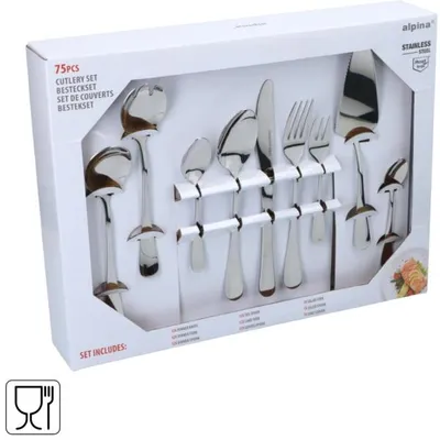Produktbild von Alpina Edelstahlbesteckset 75-teilig
