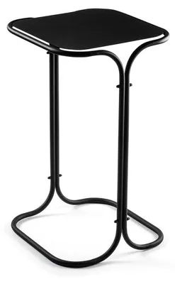Image de Table basse d'appoint en métal noir 30 x 52 x 30 cm